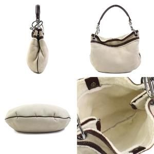 Loewe Brown Tan Fur Shearling Handbag Leather